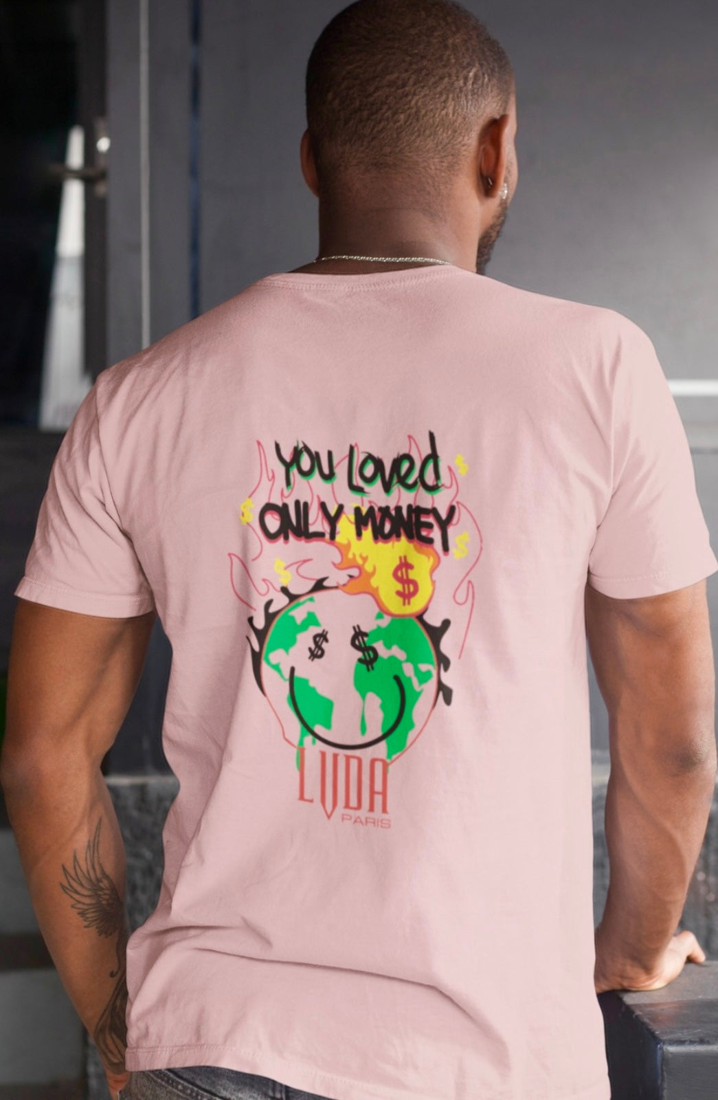 T-Shirt MONEY LOVER Pink